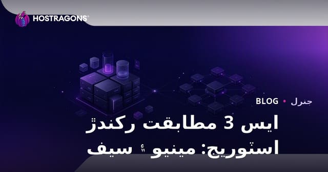 ايس 3 مطابقت رکندڙ اسٽوريج: مينيو ۽ سيف