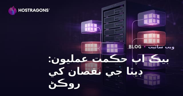 بيڪ اپ حڪمت عمليون: ڊيٽا جي نقصان کي روڪڻ