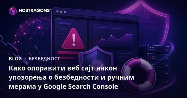 Како опоравити веб сајт након упозорења о безбедности и ручним мерама у Google Search Console
