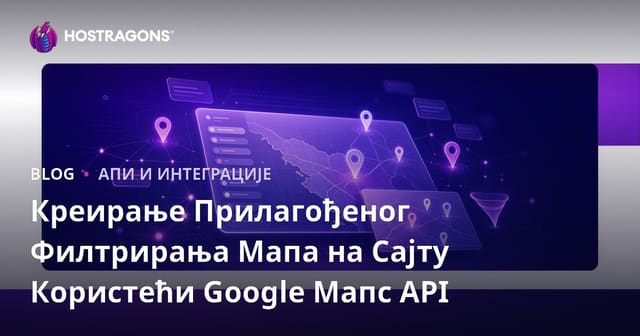 Креирање Прилагођеног Филтрирања Мапа на Сајту Користећи Google Мапс API