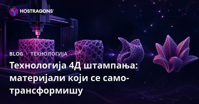 Технологија 4Д штампања: материјали који се само-трансформишу