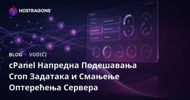 cPanel Напредна Подешавања Cron Задатака и Смањење Оптерећења Сервера