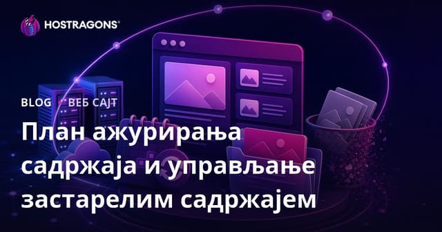 План ажурирања садржаја и управљање застарелим садржајем