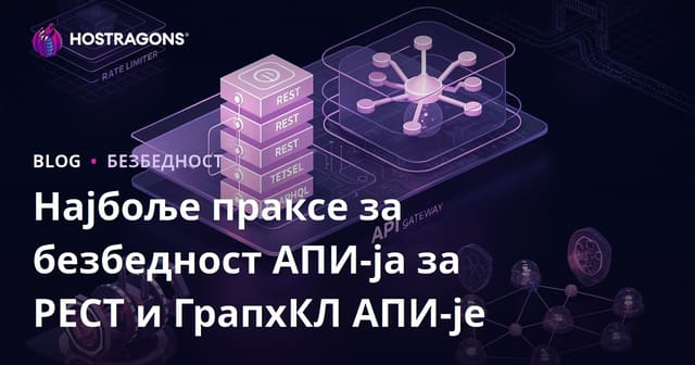 Најбоље праксе за безбедност АПИ-ја за РЕСТ и ГрапхКЛ АПИ-је