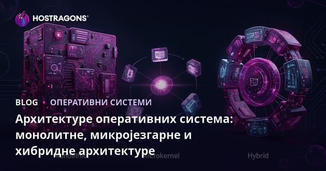 Архитектуре оперативних система: монолитне, микројезгарне и хибридне архитектуре