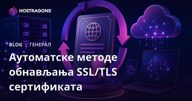 Аутоматске методе обнављања SSL/TLS сертификата