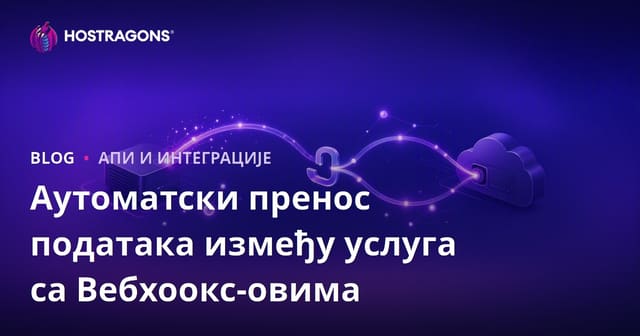 Аутоматски пренос података између услуга са Вебхоокс-овима
