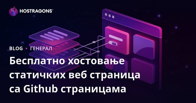 Github Pages: Бесплатно хостовање статичне веб странице за почетнике и пројекте