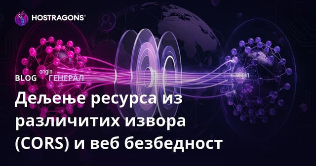 Дељење ресурса из различитих извора (CORS) и веб безбедност