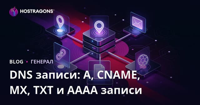 DNS записи: A, CNAME, MX, TXT и AAAA записи