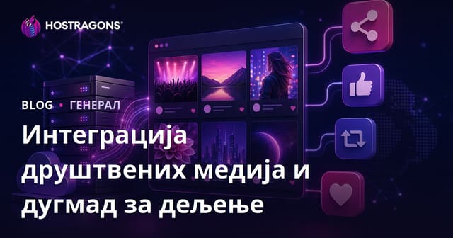 Интеграција друштвених медија и дугмад за дељење