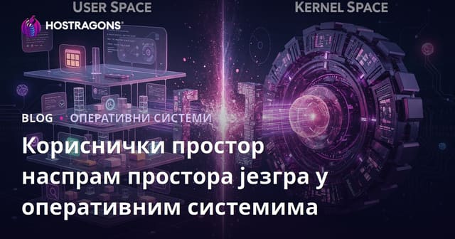 Кориснички простор наспрам простора језгра у оперативним системима