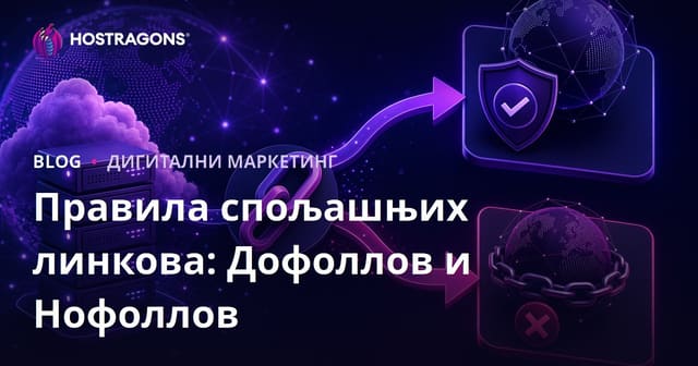 Правила за Спољне Линкове: Разлике између Dofollow и Nofollow