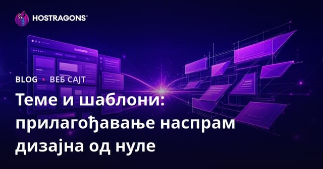 Теме и шаблони: прилагођавање наспрам дизајна од нуле