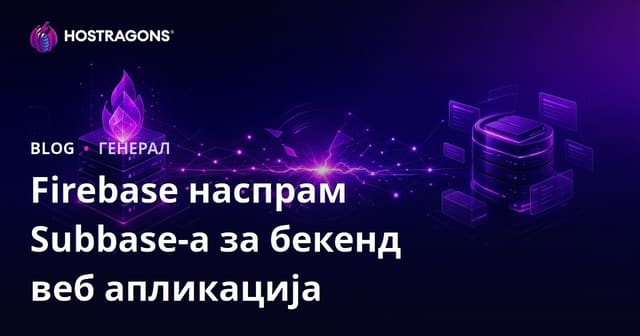 Web Aplikacija Back-end: Firebase vs Supabase