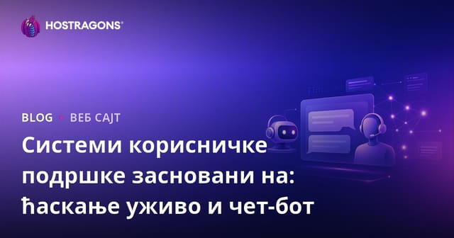 Системи корисничке подршке засновани на: ћаскање уживо и чет-бот