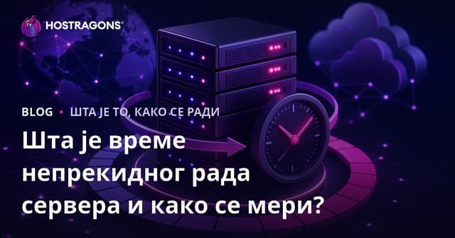 Шта је време непрекидног рада сервера и како се мери?
