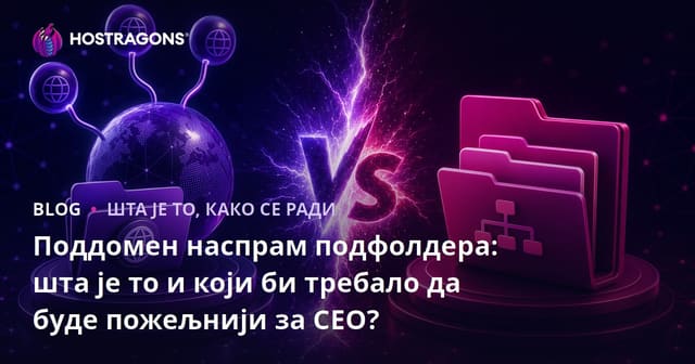 Поддомен наспрам подфолдера: шта је то и који би требало да буде пожељнији за СЕО?