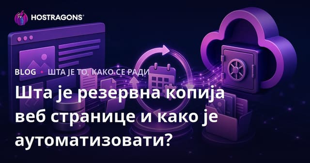 Šta je backup veba sajta i kako ga automatizovati?