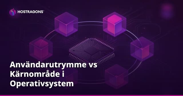 Användarutrymme vs Kärnområde i Operativsystem