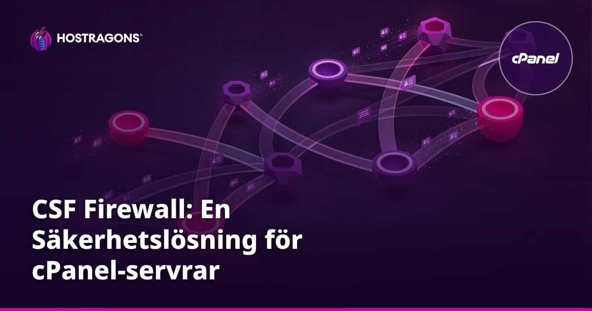 CSF-brandvägg: Brandvägg för cPanel-servrar