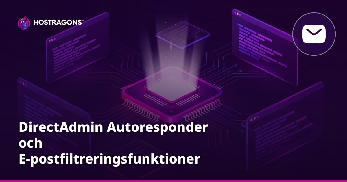 DirectAdmin Autoresponder och E-postfiltreringsfunktioner