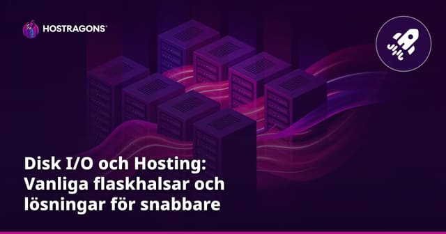 Disk I/O och Hosting: Vanliga flaskhalsar och lösningar för snabbare webbhotell