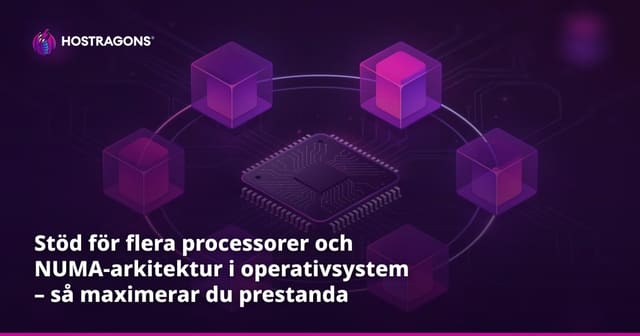 Stöd för flera processorer och NUMA-arkitektur i operativsystem – så maximerar du prestanda