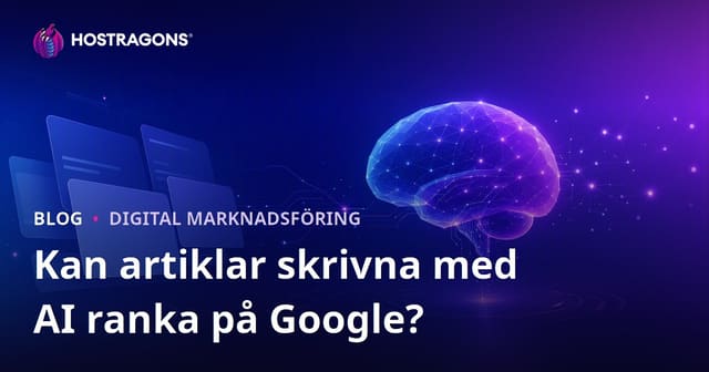 Kan artiklar skrivna med AI ranka på Google?