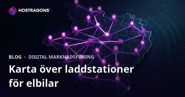 Karta över laddstationer för elbilar och regionala trafikstrategier