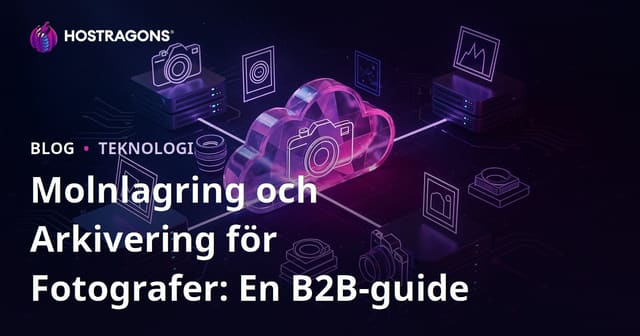 Molnlagring och Arkivering för Fotografer: En B2B-guide