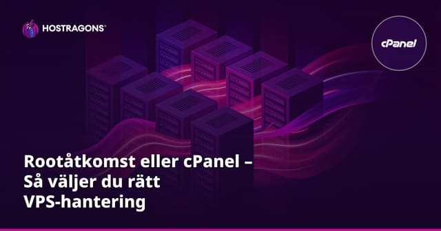 Rootåtkomst eller cPanel – Så väljer du rätt VPS-hantering