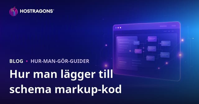 Hur lägger man till schemamarkeringskoder på en webbplats?