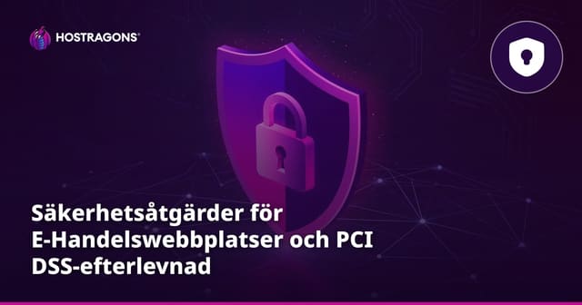 Säkerhetsåtgärder för E-Handelswebbplatser och PCI DSS-efterlevnad
