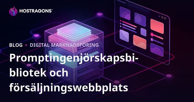 Skapa ett bibliotek och försäljningssajt för AI-promptteknik