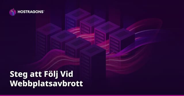 Steg att Följ Vid Webbplatsavbrott
