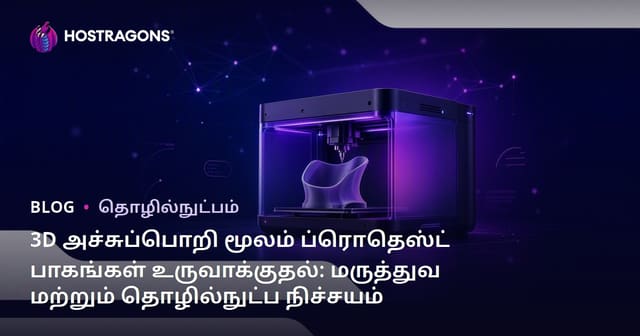 3D அச்சுப்பொறி மூலம் ப்ரொதெஸ்ட் பாகங்கள் உருவாக்குதல்: மருத்துவ மற்றும் தொழில்நுட்ப நிச்சயம்