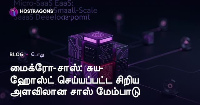 Micro-SaaS: தனிப்பட்ட சூழலில் சிறிய SaaS தீர்வுகள் உருவாக்கும் வழிகாட்டி