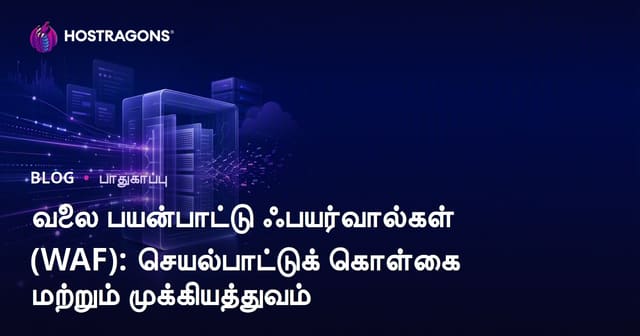 வலை பயன்பாட்டு ஃபயர்வால்கள் (WAF): செயல்பாட்டுக் கொள்கை மற்றும் முக்கியத்துவம்