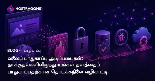 வலைப் பாதுகாப்பு அடிப்படைகள்: தாக்குதல்களிலிருந்து உங்கள் தளத்தைப் பாதுகாப்பதற்கான தொடக்கநிலை வழிகாட்டி.
