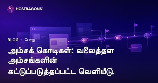 அம்சக் கொடிகள்: வலைத்தள அம்சங்களின் கட்டுப்படுத்தப்பட்ட வெளியீடு.
