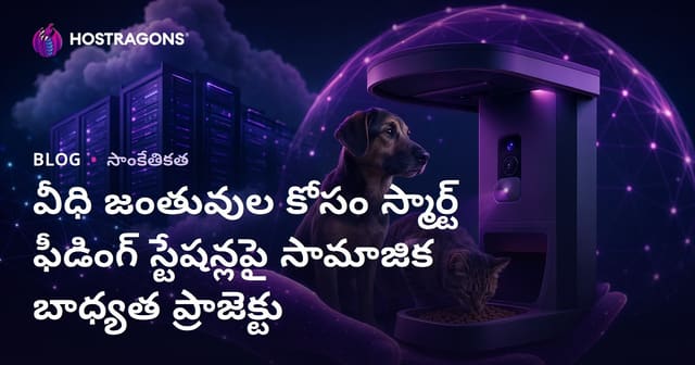 వీధి జంతువుల కోసం స్మార్ట్ ఫీడింగ్ స్టేషన్లపై సామాజిక బాధ్యత ప్రాజెక్టు