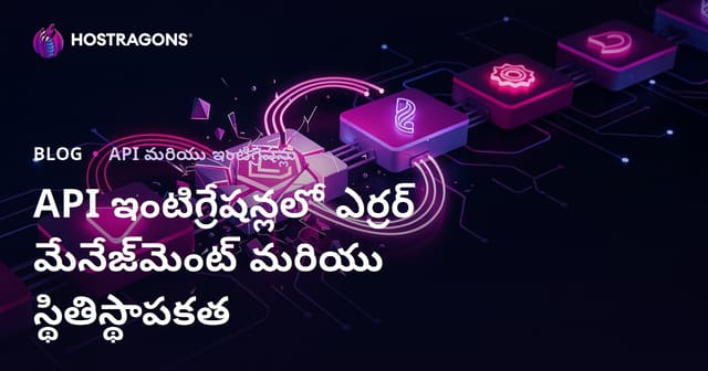 API ఇంటిగ్రేషన్లలో ఎర్రర్ మేనేజ్‌మెంట్ మరియు స్థితిస్థాపకత