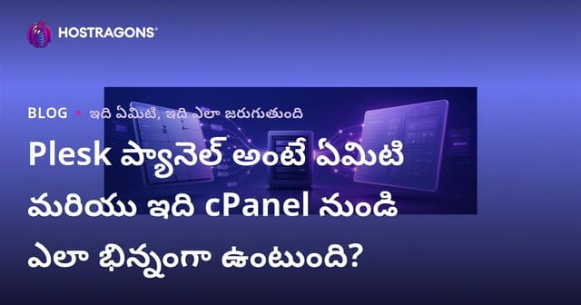 Plesk ప్యానెల్ అంటే ఏమిటి మరియు ఇది cPanel నుండి ఎలా భిన్నంగా ఉంటుంది?