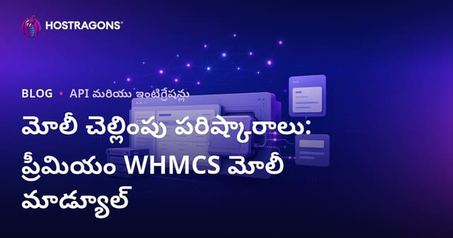 Mollie చెల్లింపు పరిష్కారాలు: ప్రీమియం WHMCS Mollie మాడ్యూల్