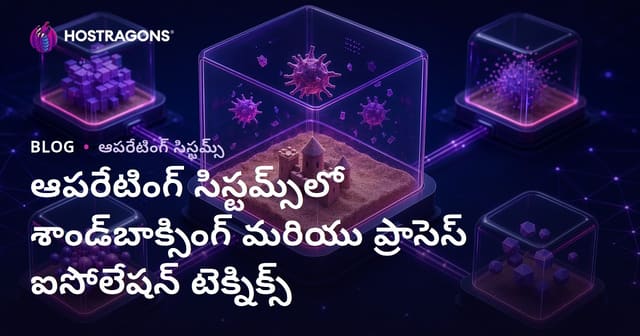 ఆపరేటింగ్ సిస్టమ్స్‌లో Sandboxing & Process Isolation ప్రమేయం: ఆధునిక సైబర్ సెక్యూరిటీలో కీలక టెక్నిక్స్