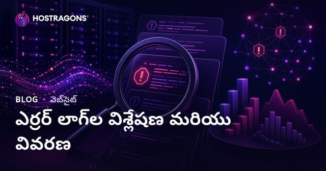 ఎర్రర్ లాగ్స్ (Hata Günlükleri) విశ్లేషణ & విశ్లేషన రంగంలో తెలుగు వెబ్ హోస్టింగ్ జ్ఞానం