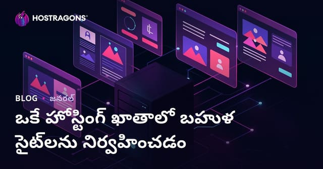 ఒకే Hosting అకౌంటులో బహుళ వెబ్‌సైట్లు నిర్వహించడంపై సంపూర్ణ గైడ్