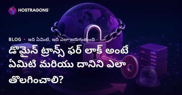 డొమైన్ ట్రాన్స్ ఫర్ లాక్ అంటే ఏమిటి మరియు దానిని ఎలా తొలగించాలి?