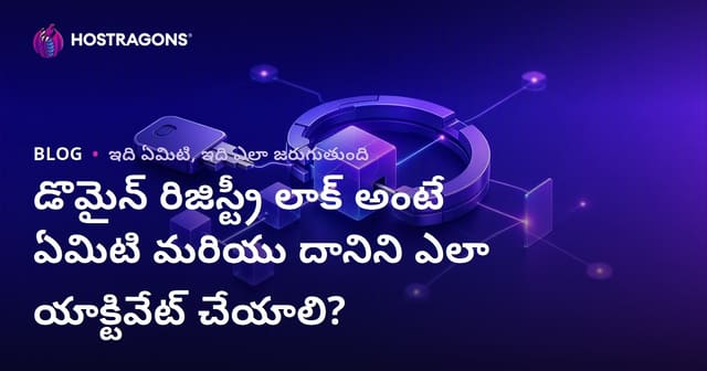 డొమైన్ రిజిస్ట్రీ లాక్ అంటే ఏమిటి మరియు దానిని ఎలా యాక్టివేట్ చేయాలి?